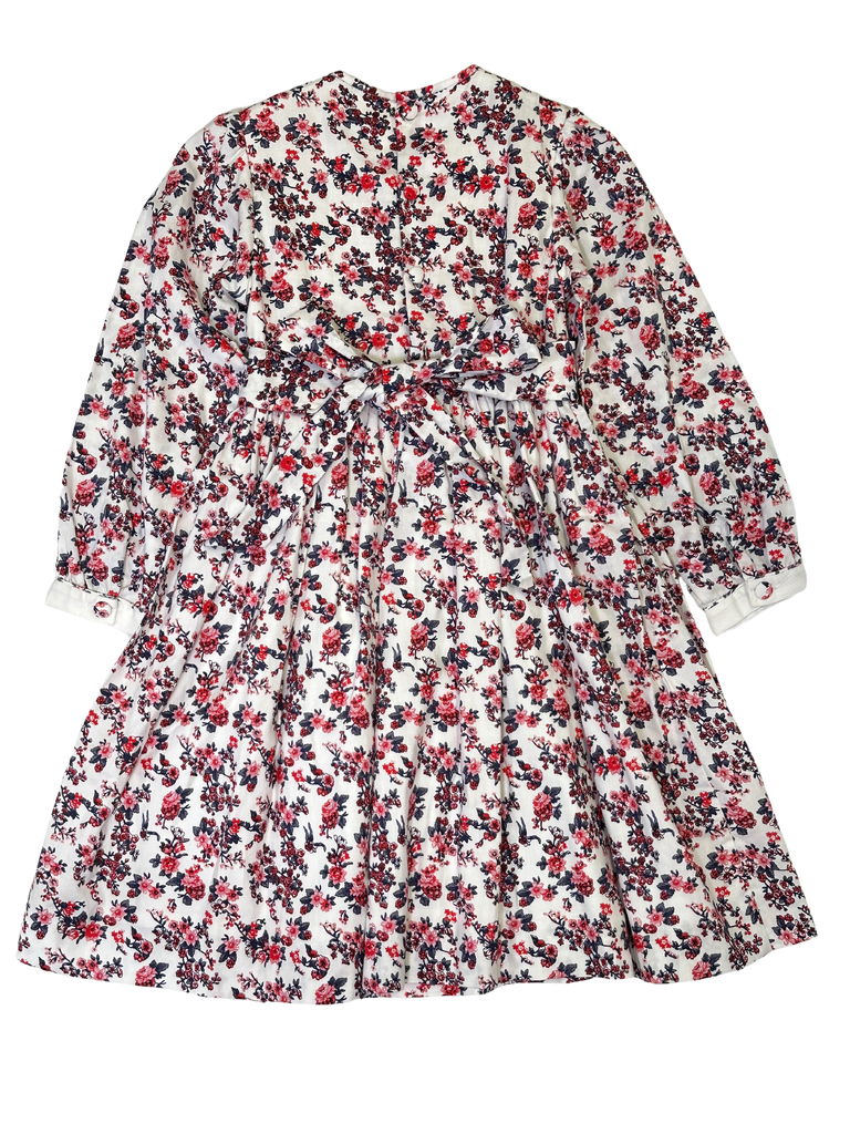 Meleze Hand Smocked Dress Long Sleeves RB Floral 6M-8Y