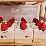 BUBBLE.LAB Strawberry Cake Artisan Cold Process Soap