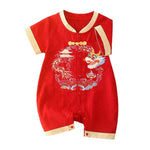 Chinese Style Embroidered Dragon Bodysuit