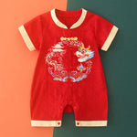 Chinese Style Embroidered Dragon Bodysuit