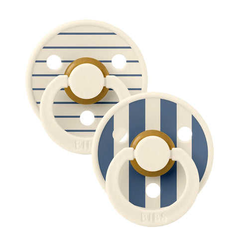 BIBS Dummies Studio,  Ivory/Steel Blue Mix- S1