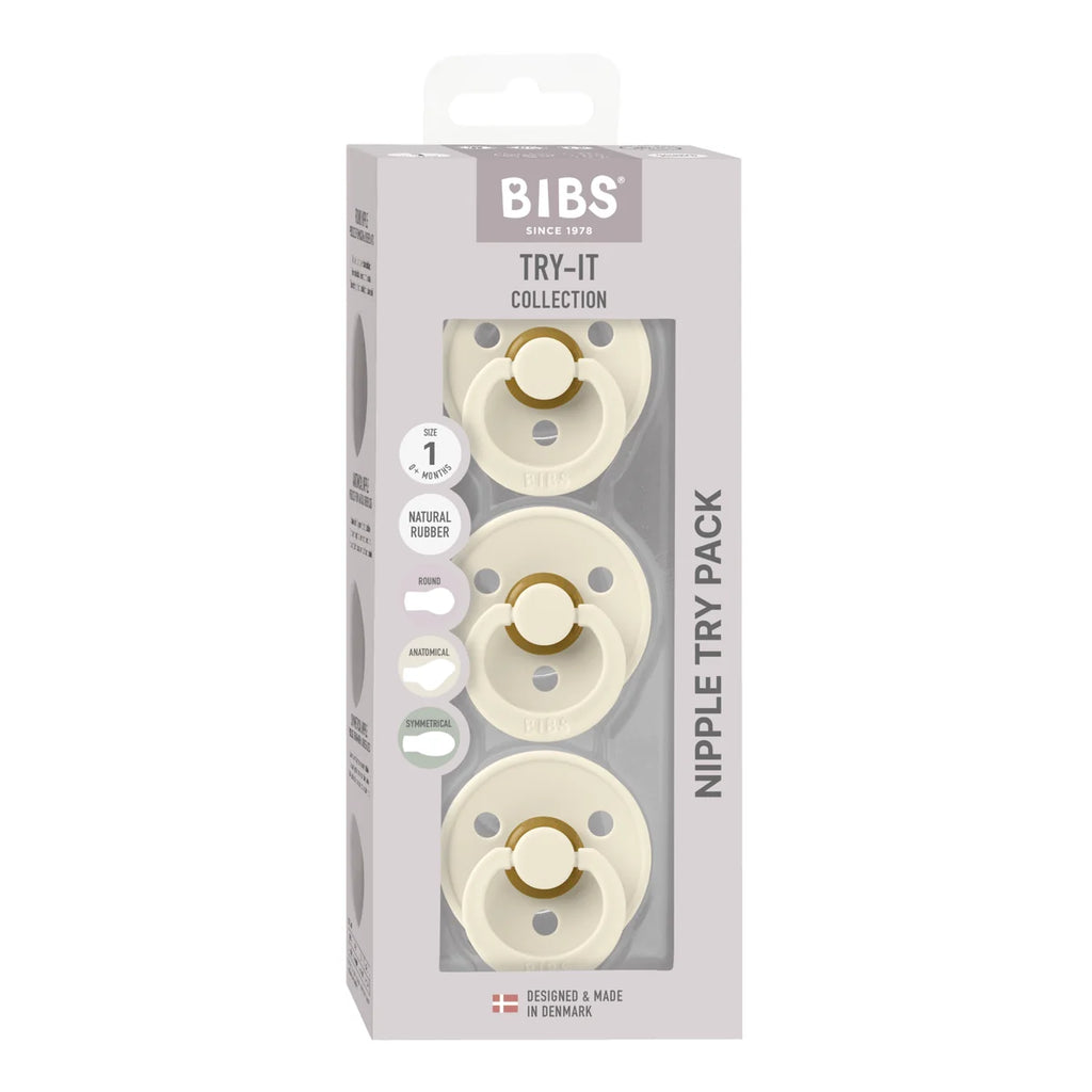 Bibs BIBS Try-it Starter Box 3pk - Ivory