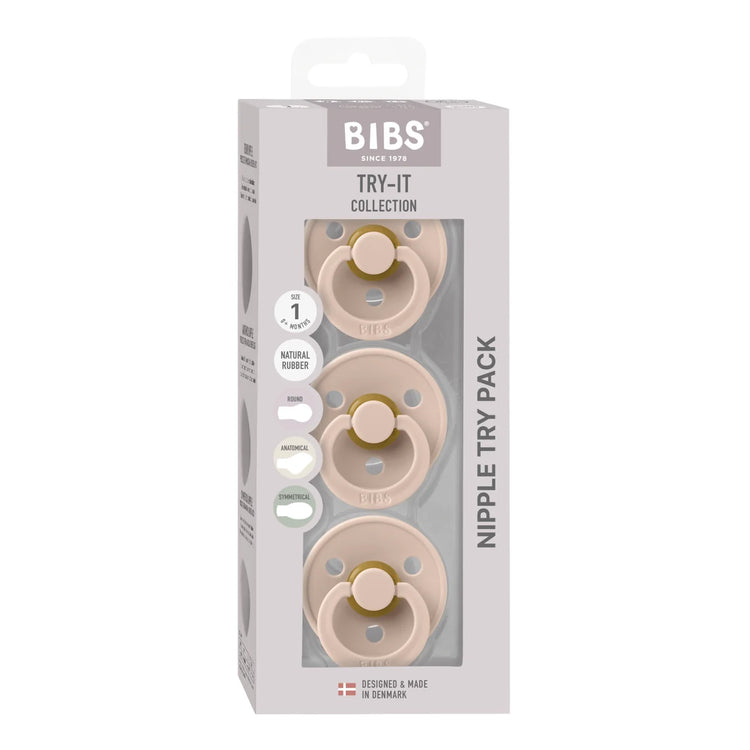 Bibs BIBS Try-it Starter Box 3pk -Blush
