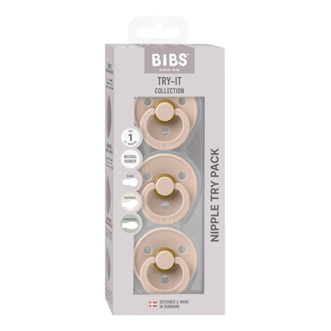 Bibs BIBS Try-it Starter Box 3pk -Blush