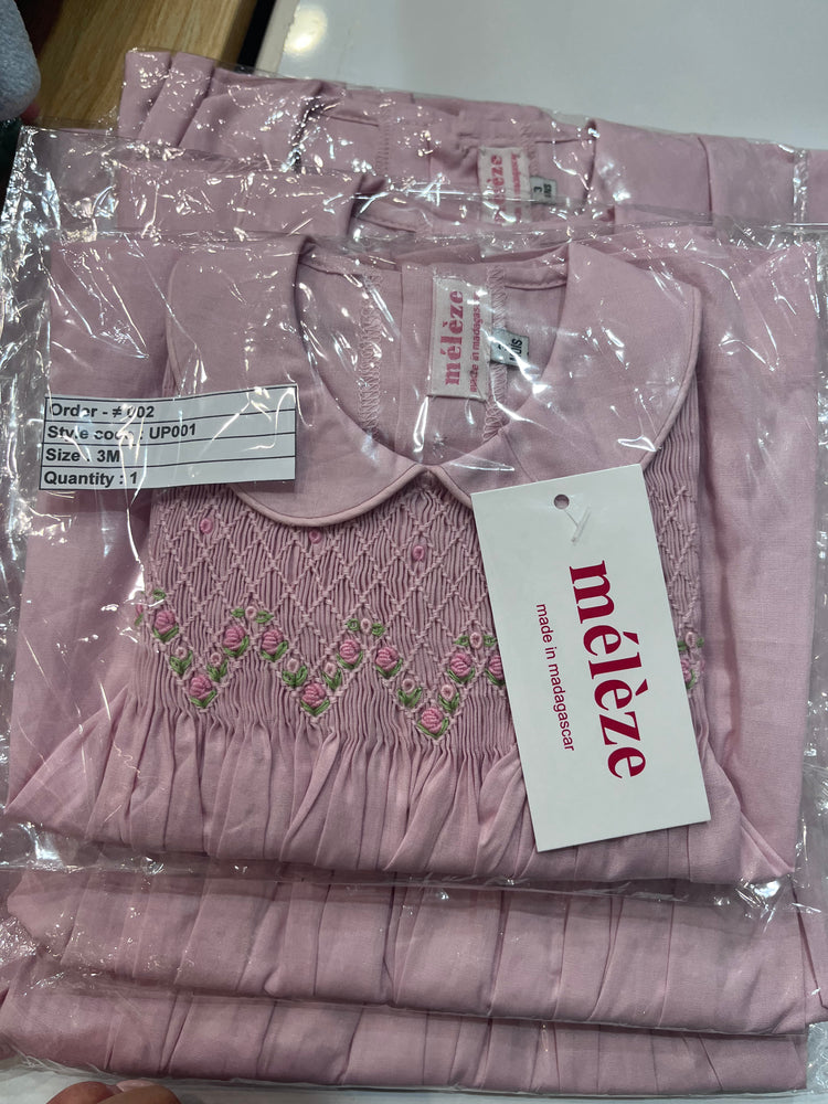 Meleze Hand Smocked Little Rosie Dress