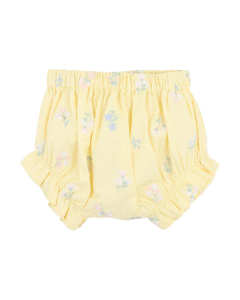 BEBE BONNIE Organic Embroidered Bodysuite and Bloomers Set With Free Rattle Special Combo