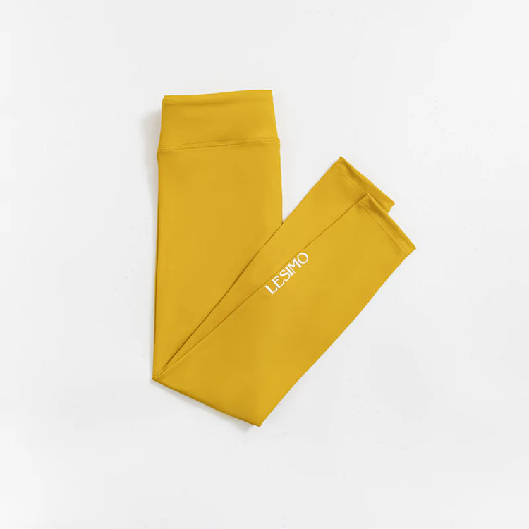 Lesimo Girls MellowTouch Collection Leggings - Mustard Yellow