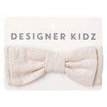 Desinger Kidz Finley Linen Bow Tie -Sand