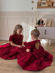 EllieEllie Scarlett Christmas Red Sequins Dress