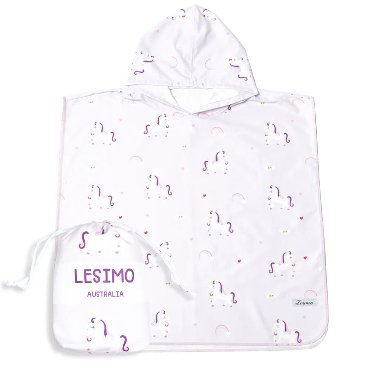 Lesimo Sand Free Kids Hooded Towel - Unicorn