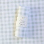 ALL4ELLA Organic jersey swaddle - Gingham Sage