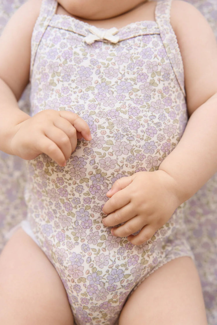 Jamie Kay Organic Cotton Bridget Singlet Bodysuit - Chloe Lavender