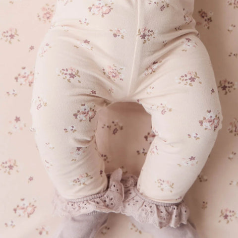 Jamie Kay Organic Cotton Everyday Legging - Petite Fleur Soft  Peony