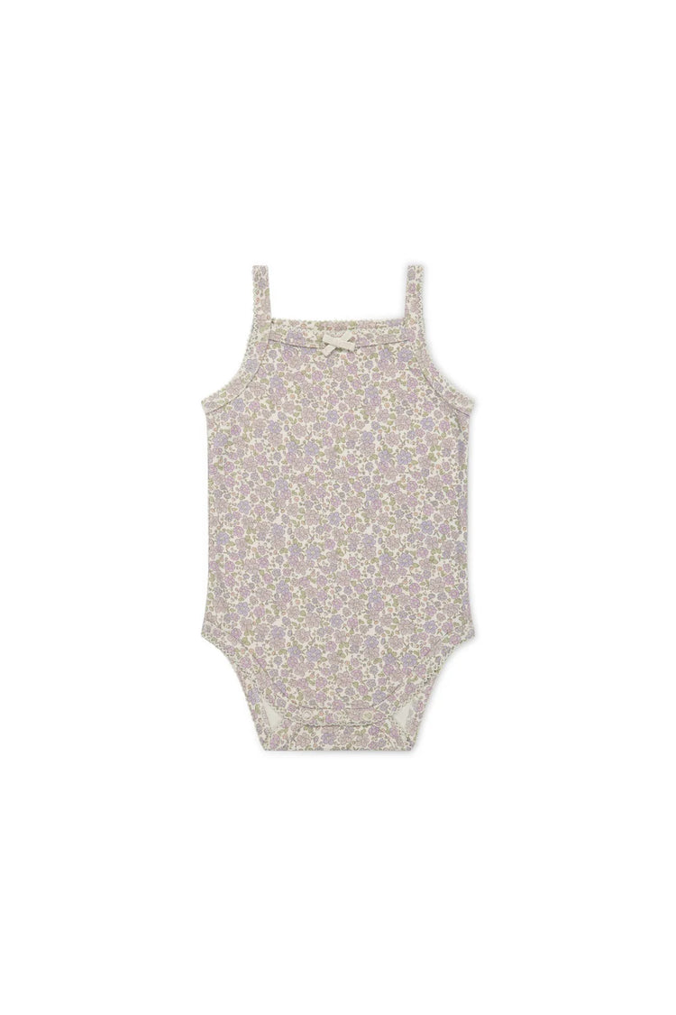 Jamie Kay  Organic Cotton Bridget Singlet Bodysuit - Chloe  Lavender