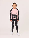 RADICOOL KIDS LOVE CAT RAGLAN CREW