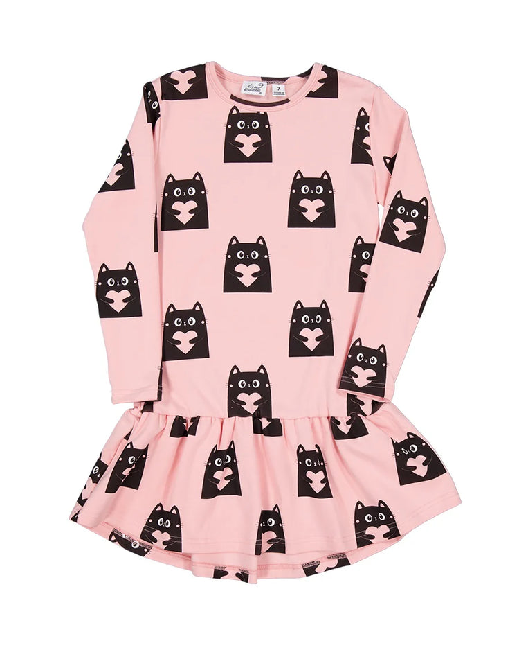 RADICOOL KID LOVE CATS FRILL DRESS