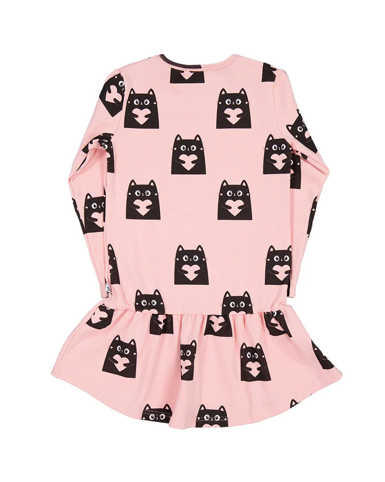 RADICOOL KID LOVE CATS FRILL DRESS