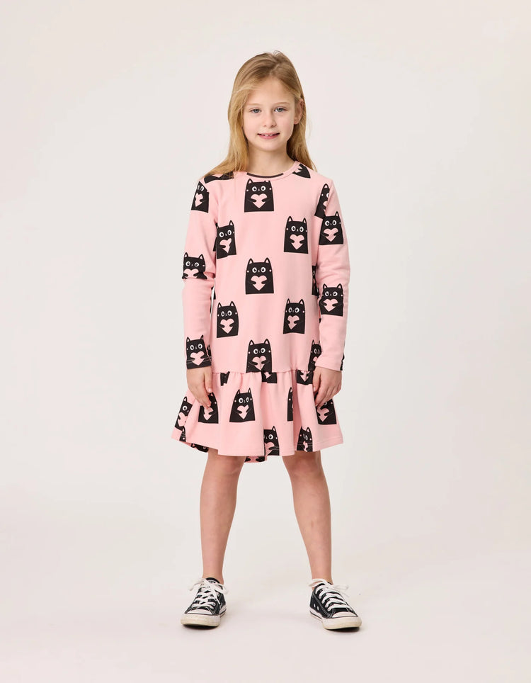 RADICOOL KID LOVE CATS FRILL DRESS