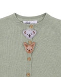BEBE AUSTRALIANA ORGANIC  NOVELTY CARDIGAN