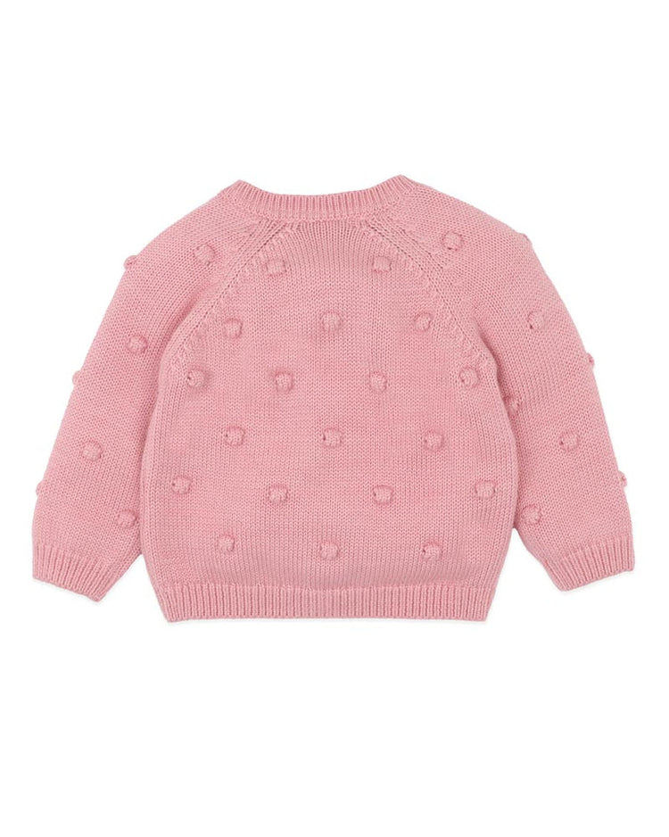 BEBE CHARLIE BOBBLE KNITTED CARDIGAN