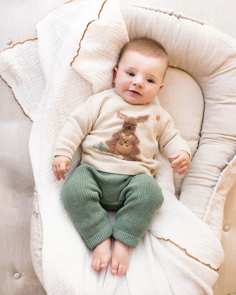 Bebe CHARLIE ORGANIC KNITTED LEGGINGS