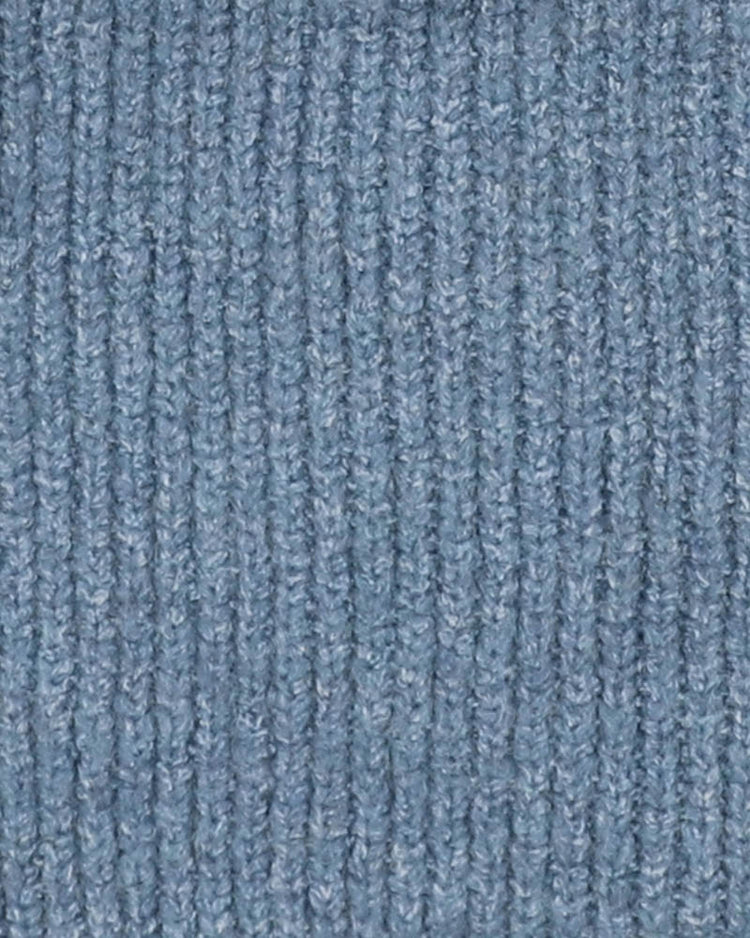 BEBE BLUE MARL KNITTED HOODED JACKET