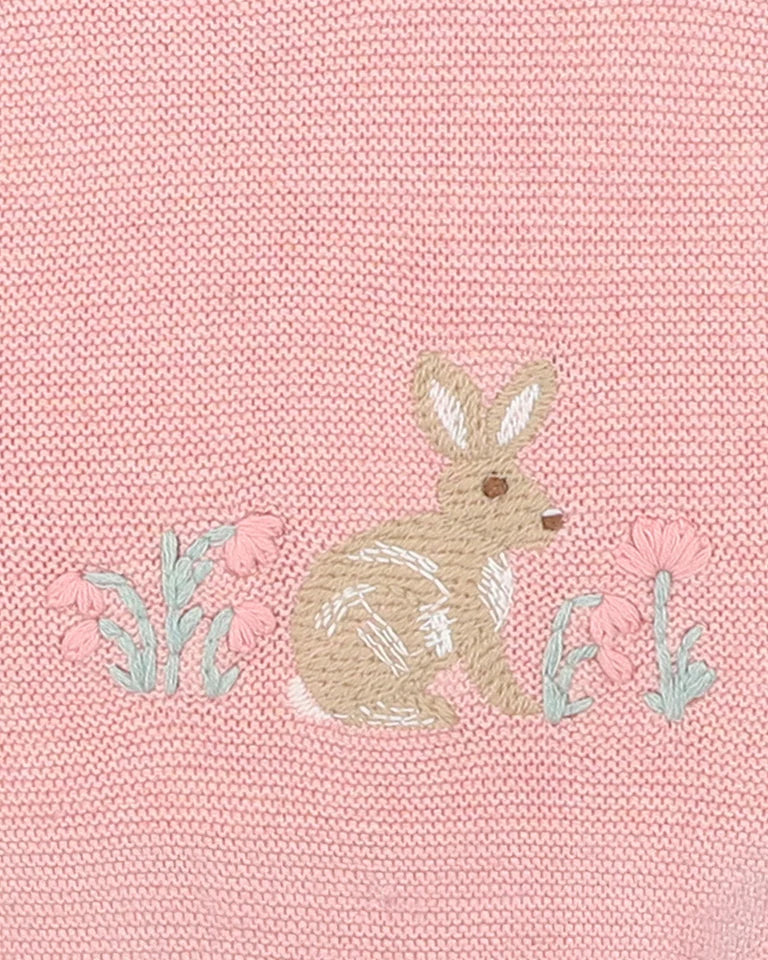 BEBE FERN BUNNY ORGANIC KNITTED JUMPER