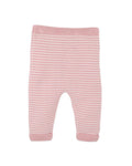 BEBE FERN STRIPE ORGANIC KNITTED LEGGINGS