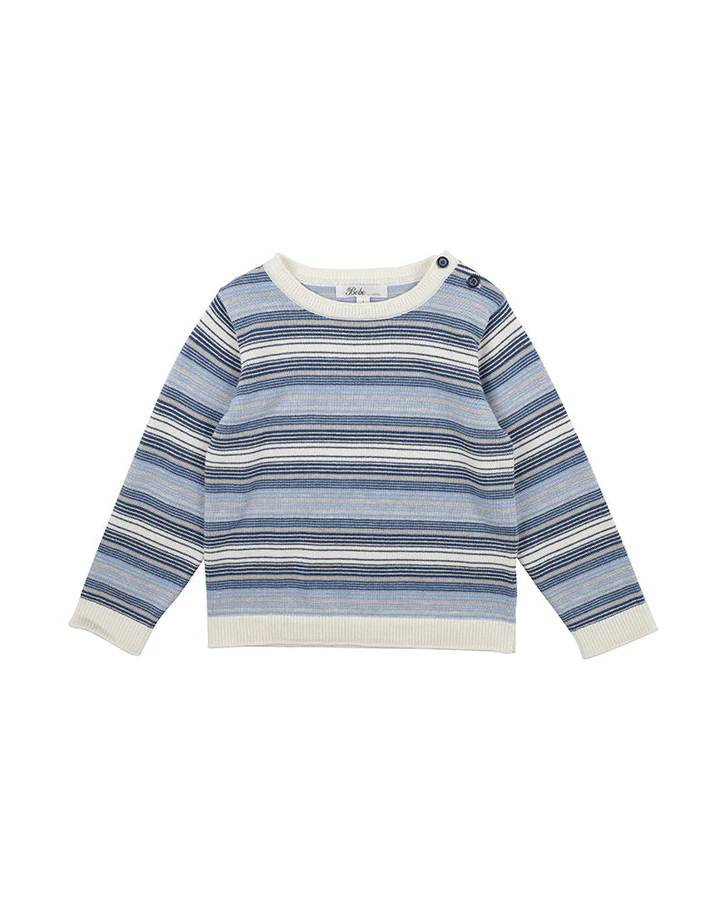 BEBE BLAIR BLUE STRIPE JUMPER - BLAIR STRIPE