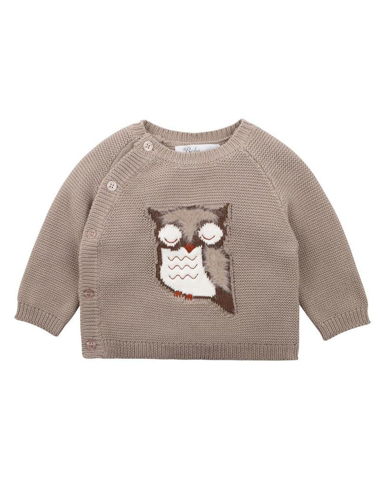 BEBE ELI OWL KNITTED JUMPER