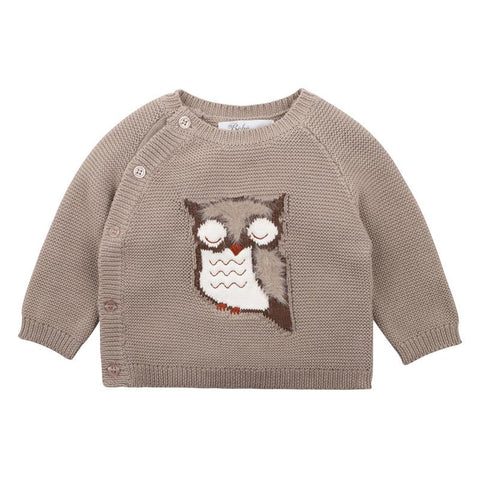 BEBE ELI OWL KNITTED JUMPER