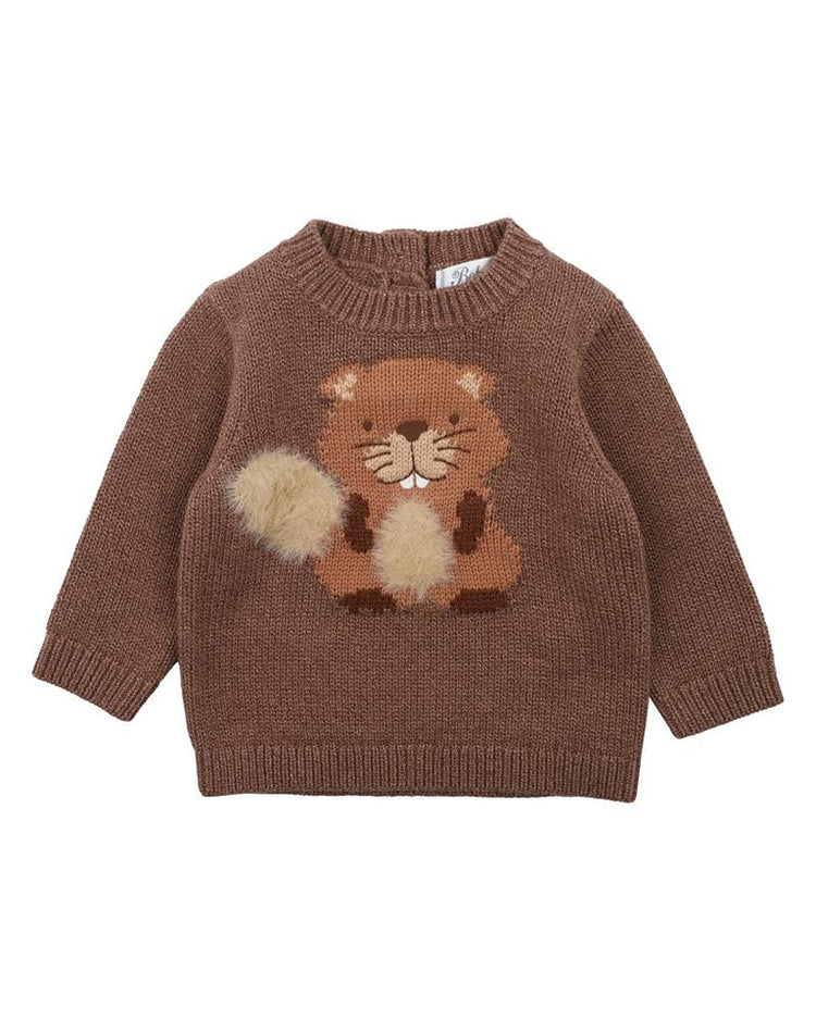 BEBE MYLES BEAVER KNITTED JUMPER