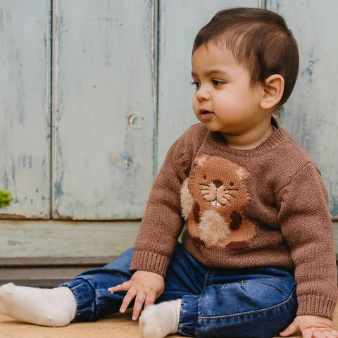 BEBE MYLES BEAVER KNITTED JUMPER