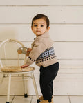 BEBE LIAM FAIRISLE KNITTED CARDIGAN (0-2Y)