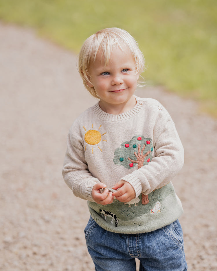 BEBE HUNTER FARM ORGANIC KNITTED JUMPER