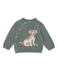 BEBE OTTO PROUD PUPPY ORGANIC KNITTED JUMPER