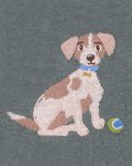 BEBE OTTO PROUD PUPPY ORGANIC KNITTED JUMPER