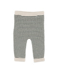 BEBE OTTO STRIPE ORGANIC KNITTED LEGGINGS