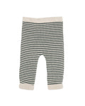 BEBE OTTO STRIPE ORGANIC KNITTED LEGGINGS