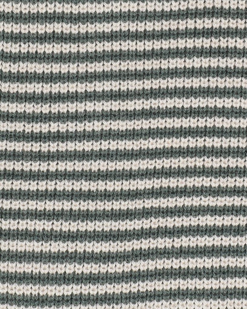 BEBE OTTO STRIPE ORGANIC KNITTED CARDIGAN