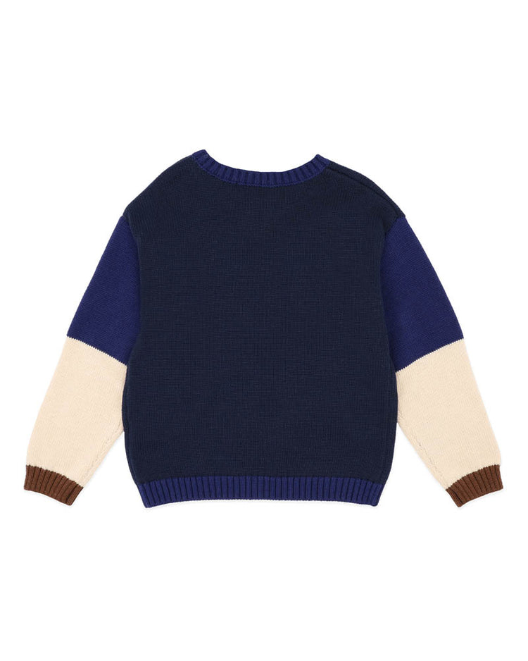 BEBE JAKE BLOCKED KNITTED JUMPER 3-7 YRS