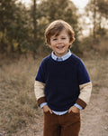 BEBE JAKE BLOCKED KNITTED JUMPER 3-7 YRS