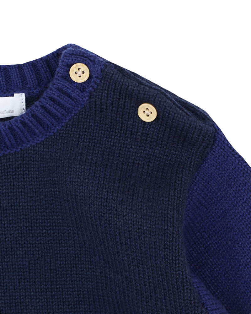 BEBE JAKE BLOCKED KNITTED JUMPER