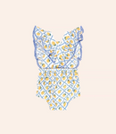 Huxbaby Lemon Tile  Bubble Romper