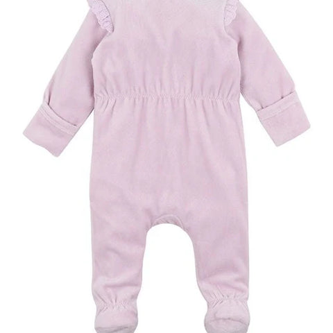 BEBE Lucie Velour Zip Onesie