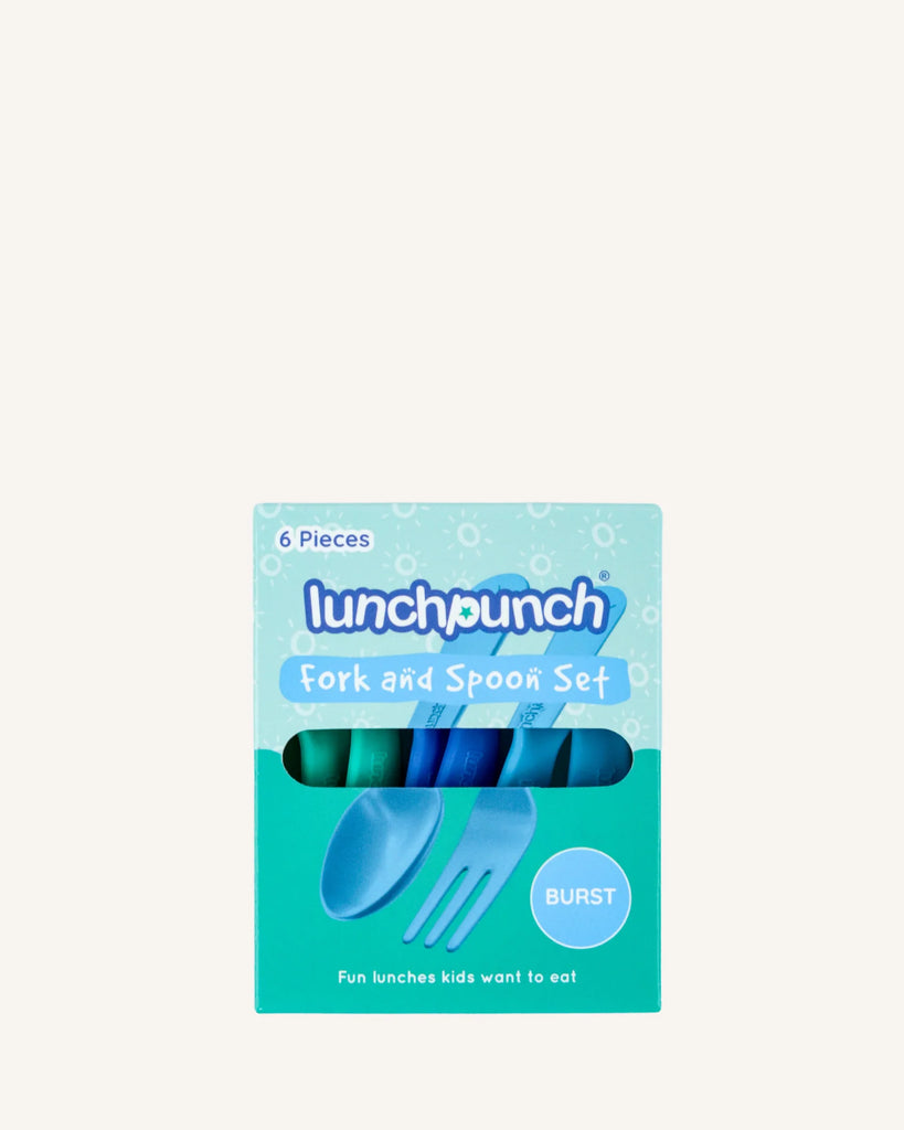 Lunch Punch Fork And Spoon Set - Burst