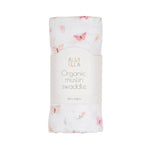 ALL4ELLA Organic cotton muslin swaddle - Sweet Butterfly