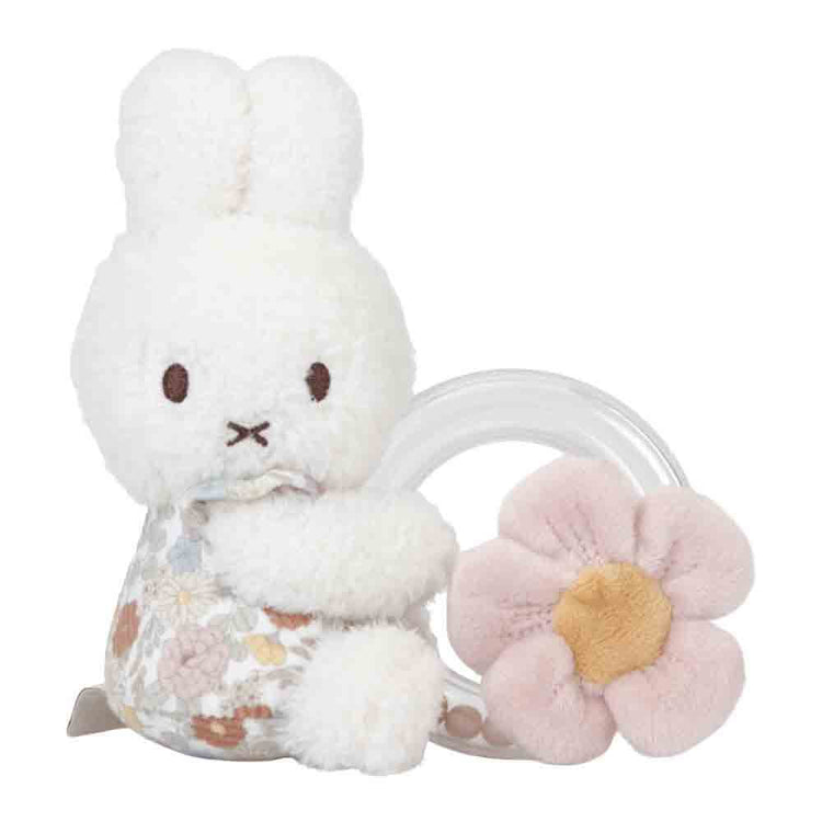 Miffy VINTAGE FLOWERS RING RATTLE