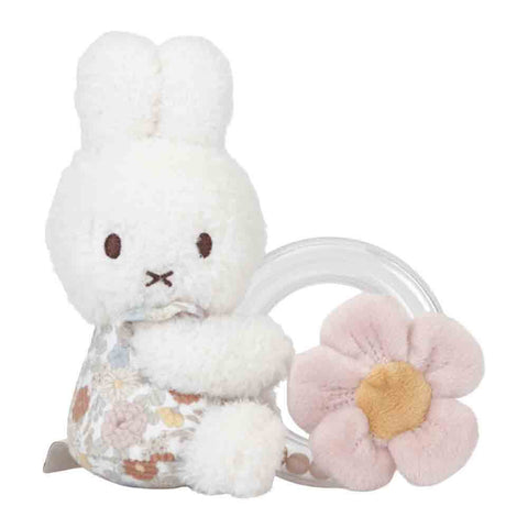 Miffy  VINTAGE FLOWERS RING RATTLE