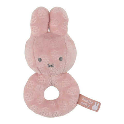 RING RATTLE: MIFFY PINK FLOWER
